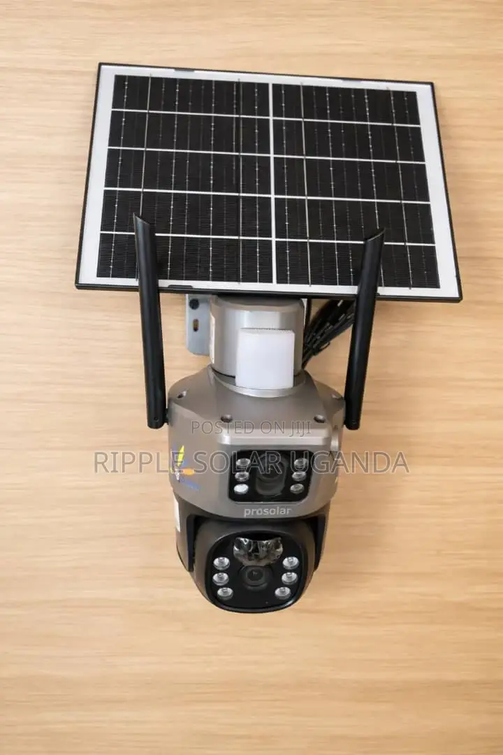 Solar CCTV Camera Dual Lens V380 4g Outdoor Security Kampala