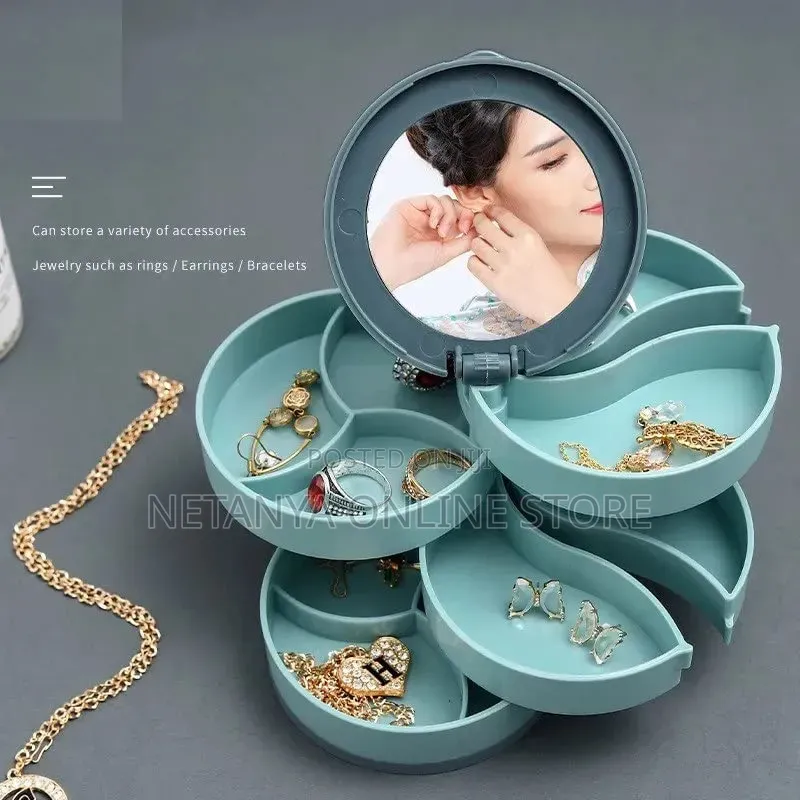 Rotating Jewelry Organizer Box