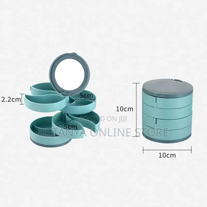 Rotating Jewelry Organizer Box
