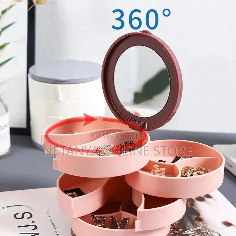Rotating Jewelry Organizer Box