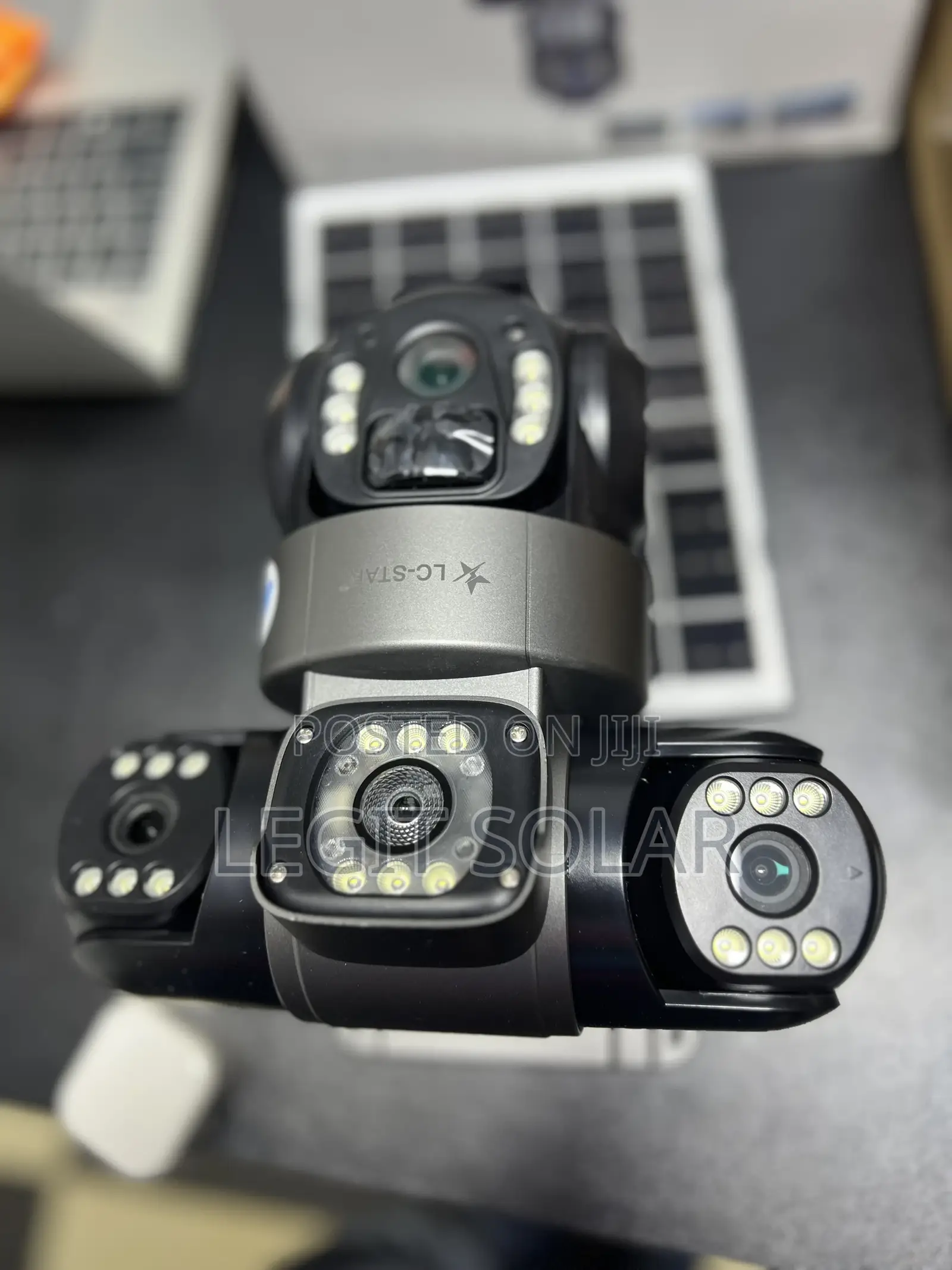 Solar Ai Security Camera (Multi-Lens)