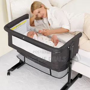 Bedside Bassinets for Baby, Bassinet Bedside Sleeper With Wheels,