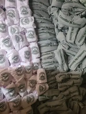 Uniform Labeling, School Company Logo Branding Clothes Screen Printing