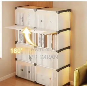 Plastic Modular Bookshelf Storage Rack
