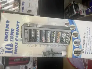 10 Layer Single Row Zipper Shoe Cabinet/Shoe Rack