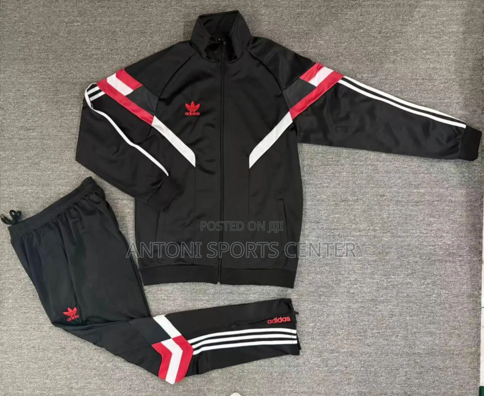 Black Adidas Tracksuit Original Material