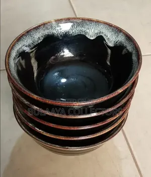 Japanese Ceramic Bowls, Mino Tenmoku Style.