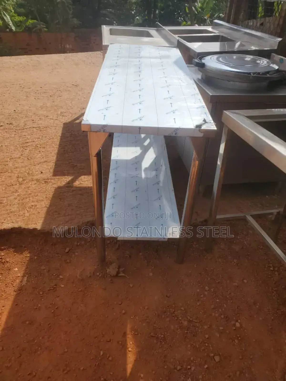 Stainless Steel Working Table Double