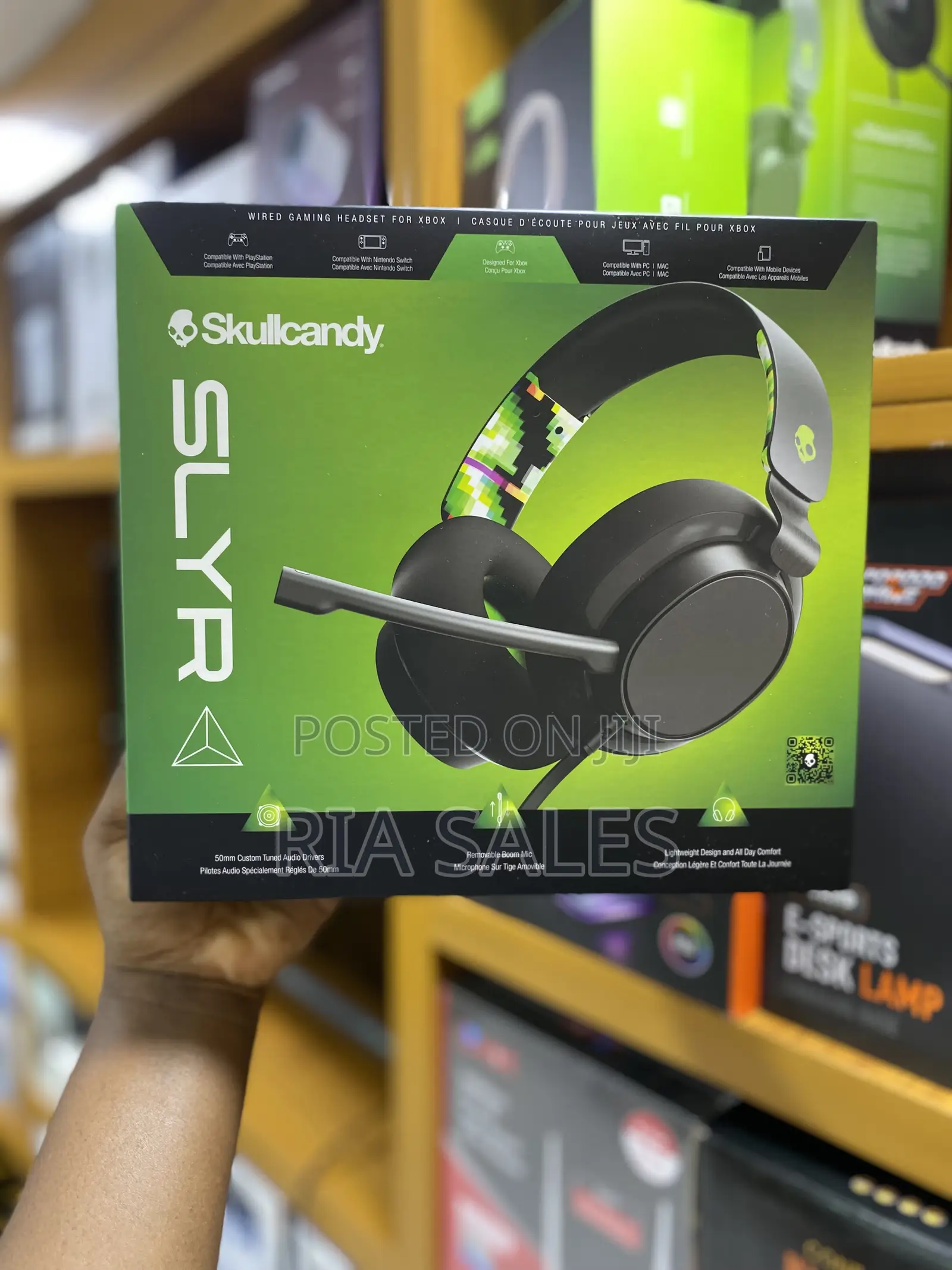 Skullcandy Slyr Multi-platform Wired Gaming Headset, Removable Mic,