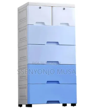 Kids Cartoon Plastic Cabinet - Drawer, Shelf, And Shoe-