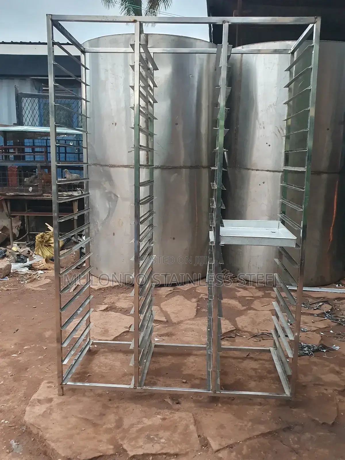 Commercial Stainless Bread Trolley Rack