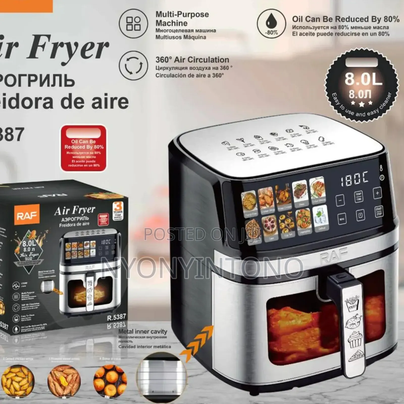 Raf 8liters Digital Air Fryer R5387