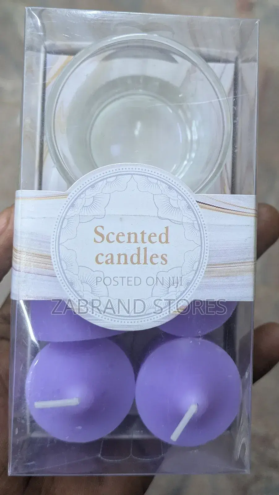 Scented Candle Set and Candles Holder