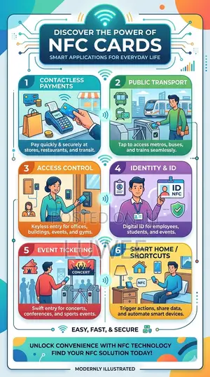 Blank NFC PVC Digital Smart Cards