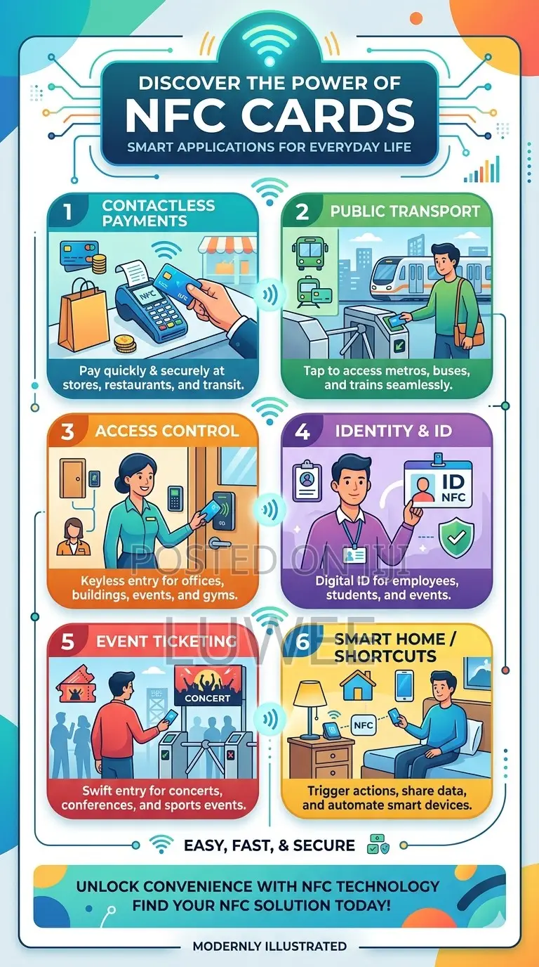 Blank NFC PVC Digital Smart Cards