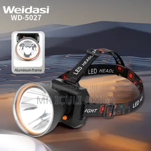 Led Rechargeable Camping Flashlight Head Light Torch Lamp
