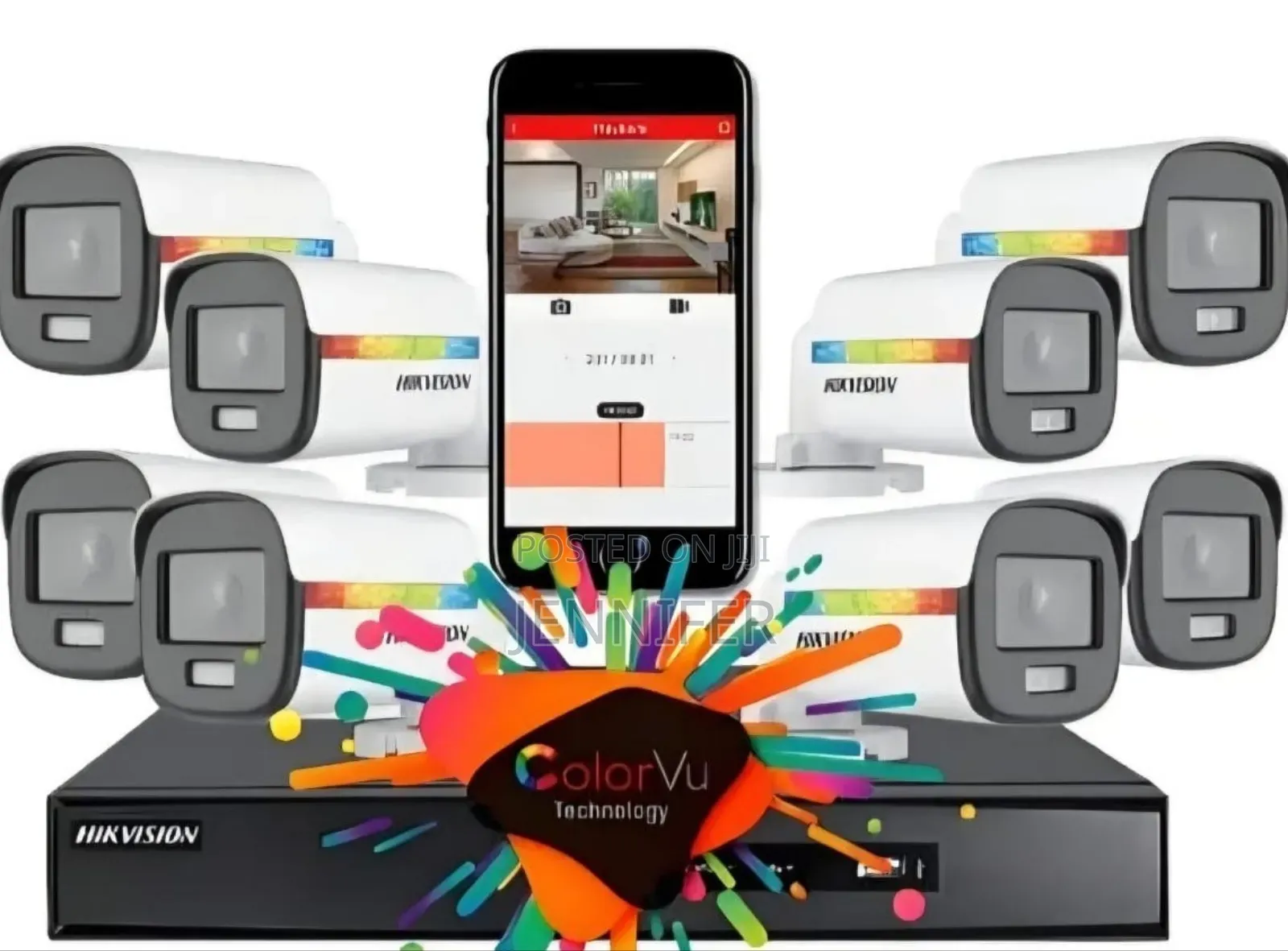 8-Channel Hikvision Colorvu Surveillance Camera