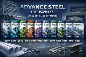 Advance Steel 2027–2015 Autodesk Full Package-Steel Detailing Software