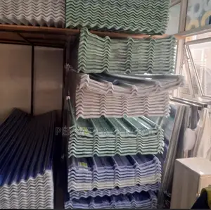 Transparent Fiber Sheet Clear, Blue and Green