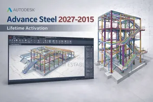 Advance Steel 2027–2015 Autodesk Full Package-Steel Detailing Software