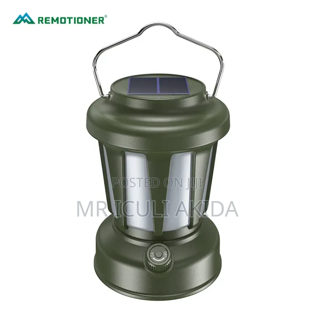2in1 Usb and Top Mounted Solar-Rechargeable Led Camping Lantern