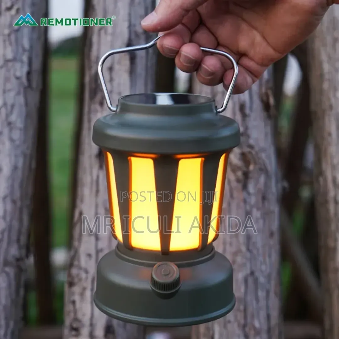 2in1 Usb and Top Mounted Solar-Rechargeable Led Camping Lantern