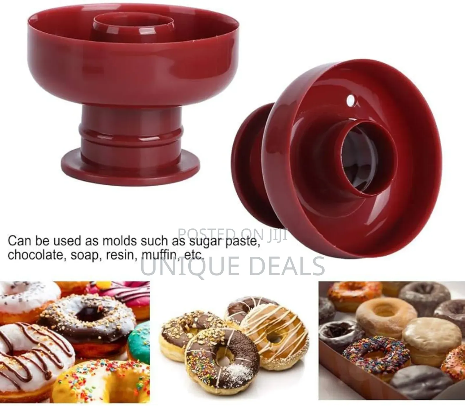 Donut Cutters, 5 Pieces Round Baking Pan Baking Doughnut Diy