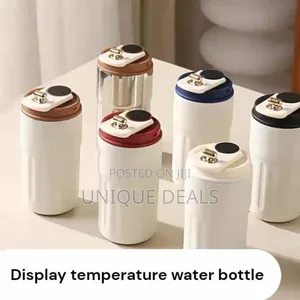 Coffee Thermos Flask With Temperature Display, Travel Coffee Mug