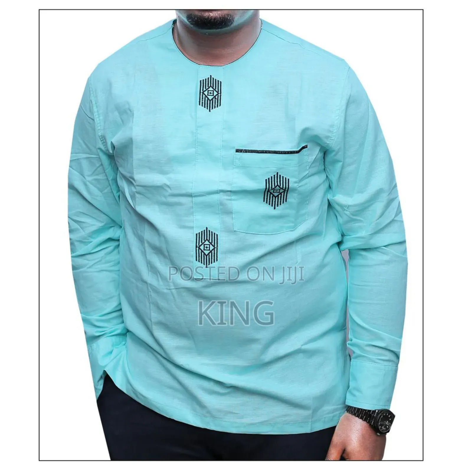 Traditional Ugandan Kitengi Shirt