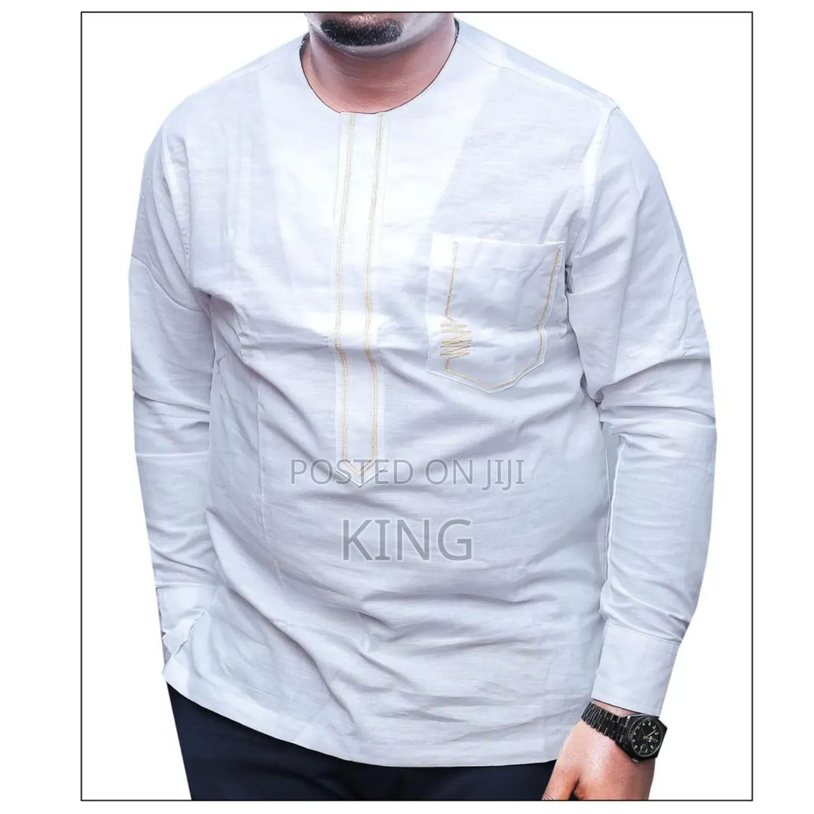 Traditional Ugandan Kitengi Shirt