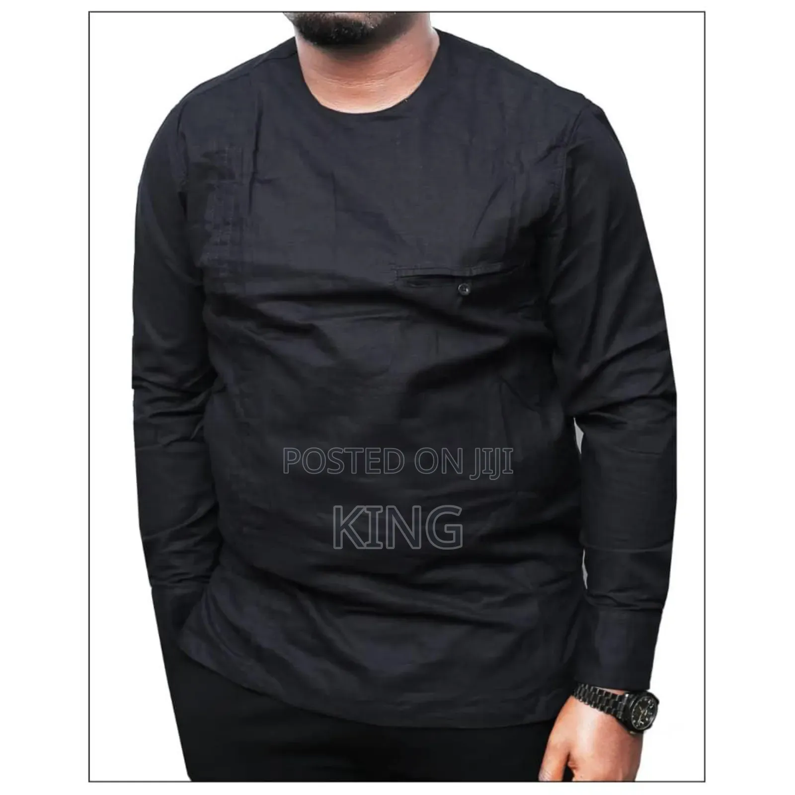 Traditional Ugandan Kitengi Shirt