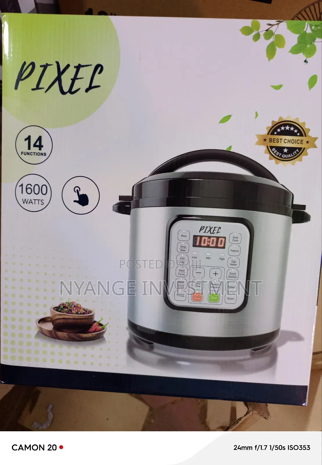 7litres Pixel Pressure Cooker.