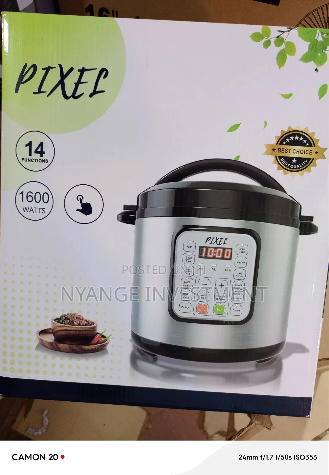7litres Pixel Pressure Cooker.