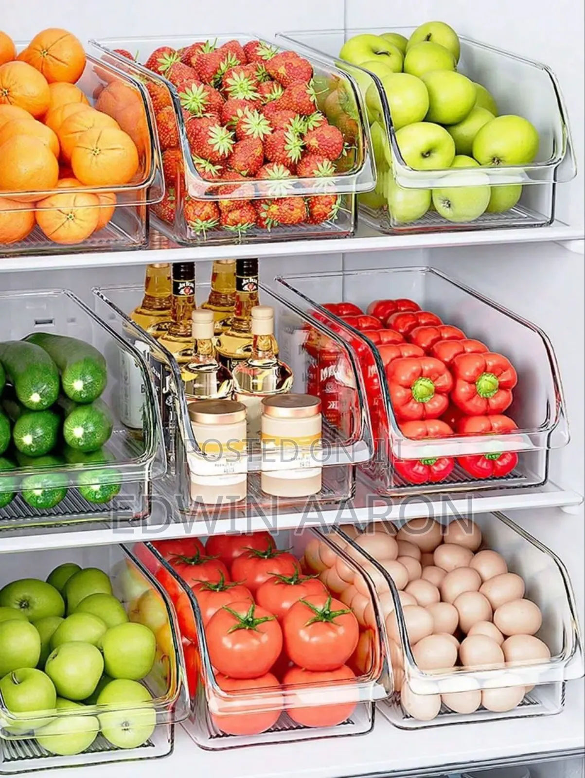 2pcs Fridge Storage Bins