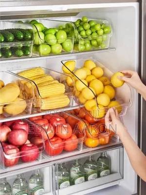 2pcs Fridge Storage Bins