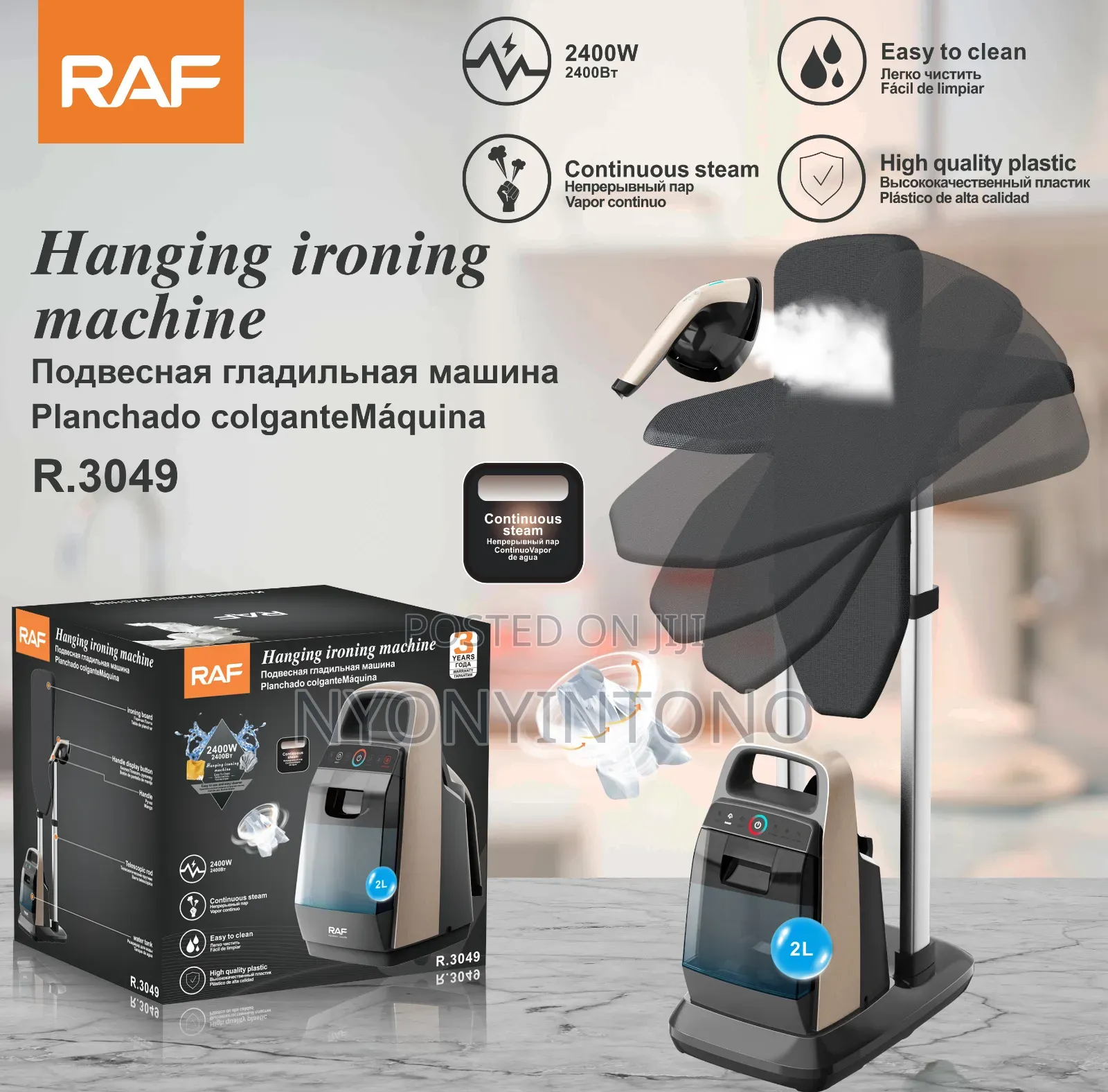 Raf 2 Liters Garment Steamer R3049