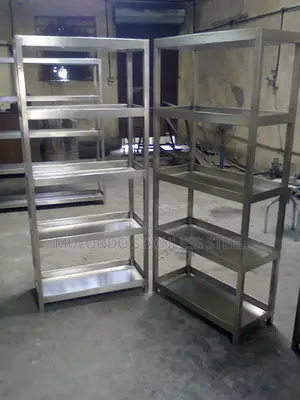 Stainless 5_ Tray Rack Stainless Steel Shelf
