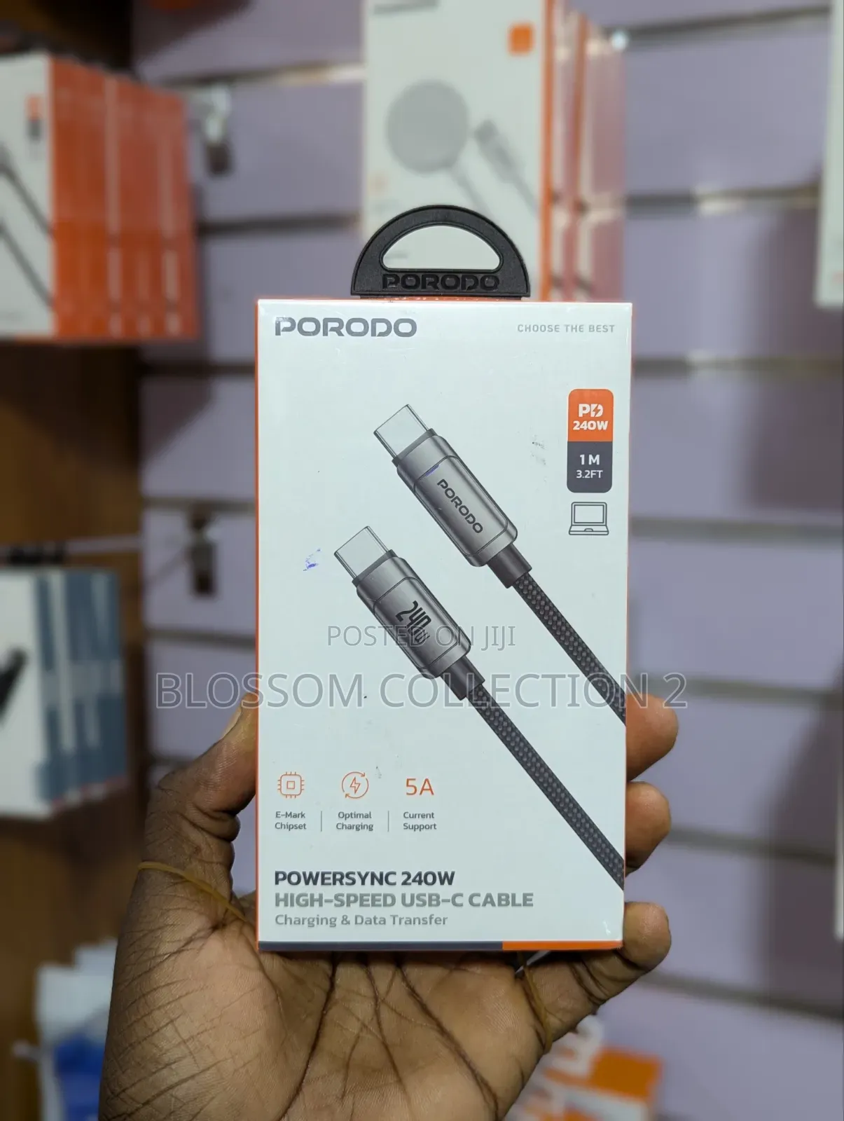 Porodo Powersync 240w High-Speed Usb-C Cable