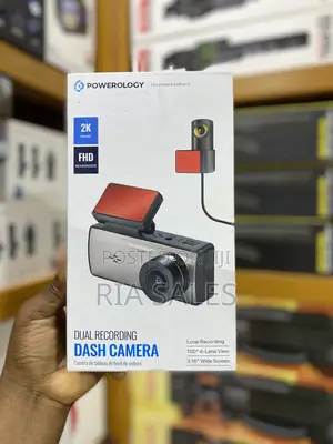 Powerology Dual Recording Dash Camera, Three-Axis Accelerometer