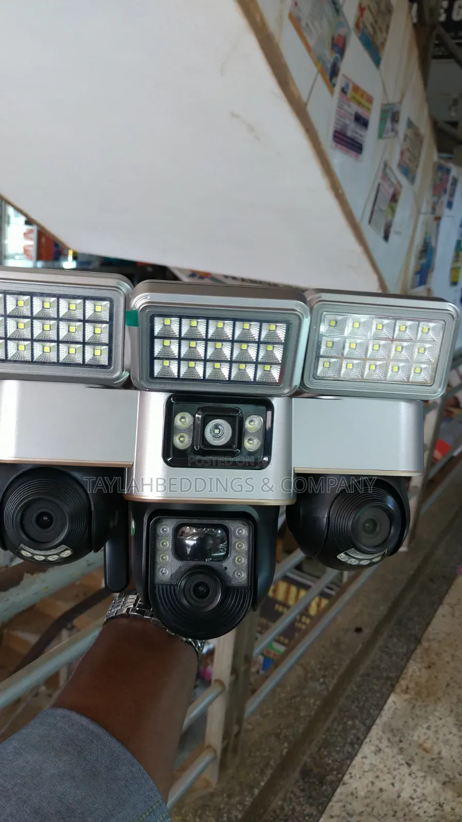 3 Lens Electric PTZ Camera System | 360° Outdoor Smart CCTV