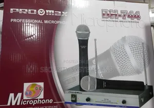 Professional Wireless Microphone 2 Mics Dh - 744 Public Address