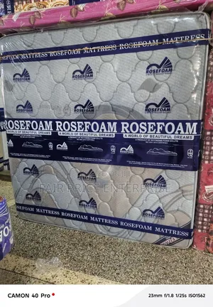 5x6 by 12 Inches. Noble Spring Mattress Double Layer. Rosefoam