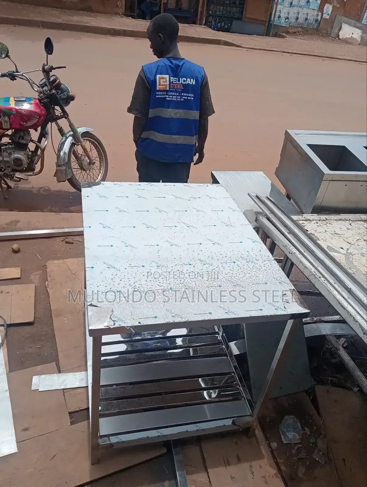 Stainless Steel Working Table Double