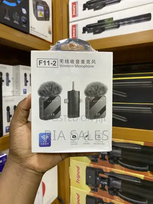 F11-2 3 in 1 Wireless Microphone, Noise Cancellation Wireless Mic