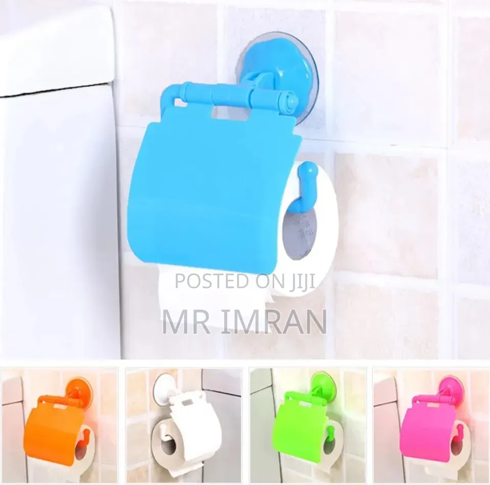 Plastic Suction Cup Toilet Paper Holder