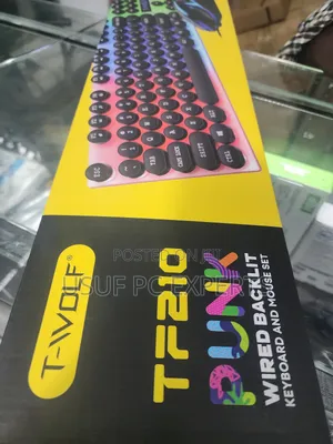 Gaming Keyboard and Mouse Wired Twolf Tf210