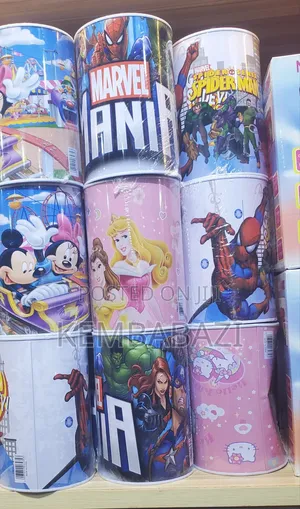 Cartoon-Themed Tin Piggy Banks