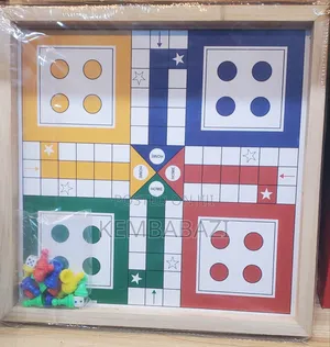 Classic Wooden Ludo Board Game Set