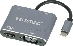 Type C to Pd Hd,Vga, Usb Adapter 4in 1