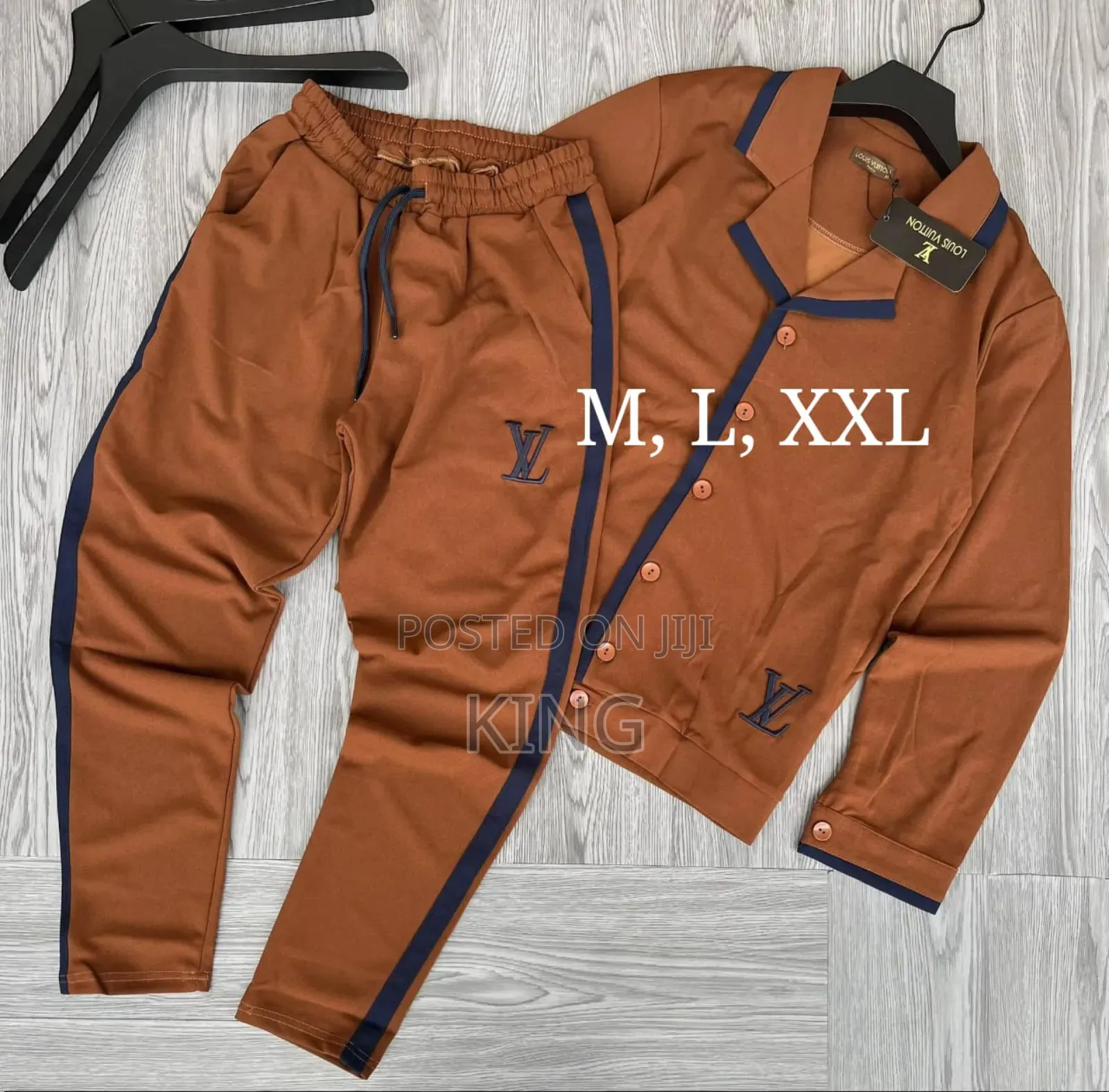Louise Vuitton Two-Piece Tracksuit Set for Men